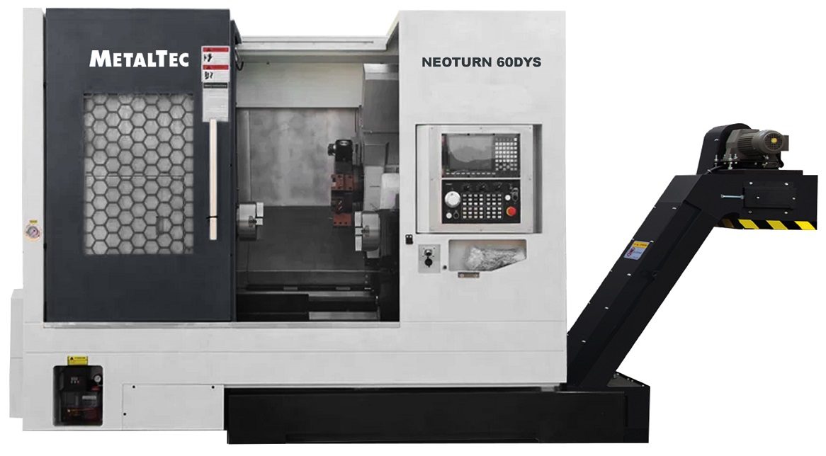 MetalTec NeoTurn 60DYS Токарный станок ЧПУ с наклонной станиной и противошпинделем MetalTec NeoTurn 60DYS Токарный станок ЧПУ с наклонной станиной и противошпинделем