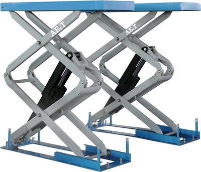 Подъемник ножничный AE&T F6105 3т, для монтажа "в пол", 380В