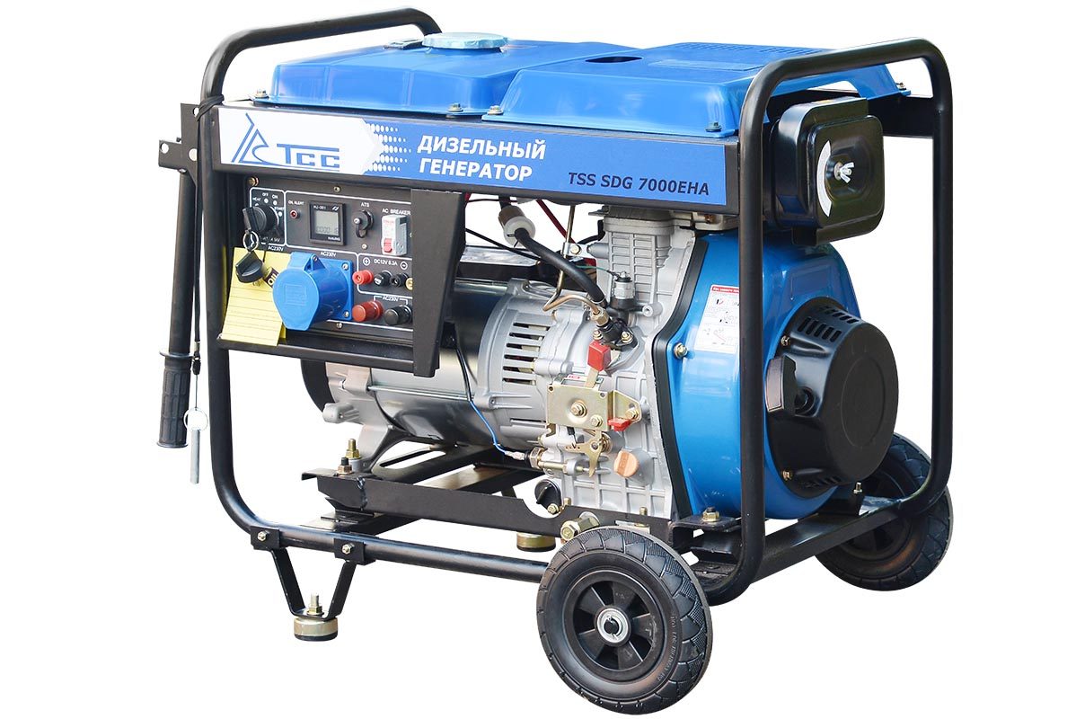 Портативный дизельный генератор ТСС SDG 7000EHA