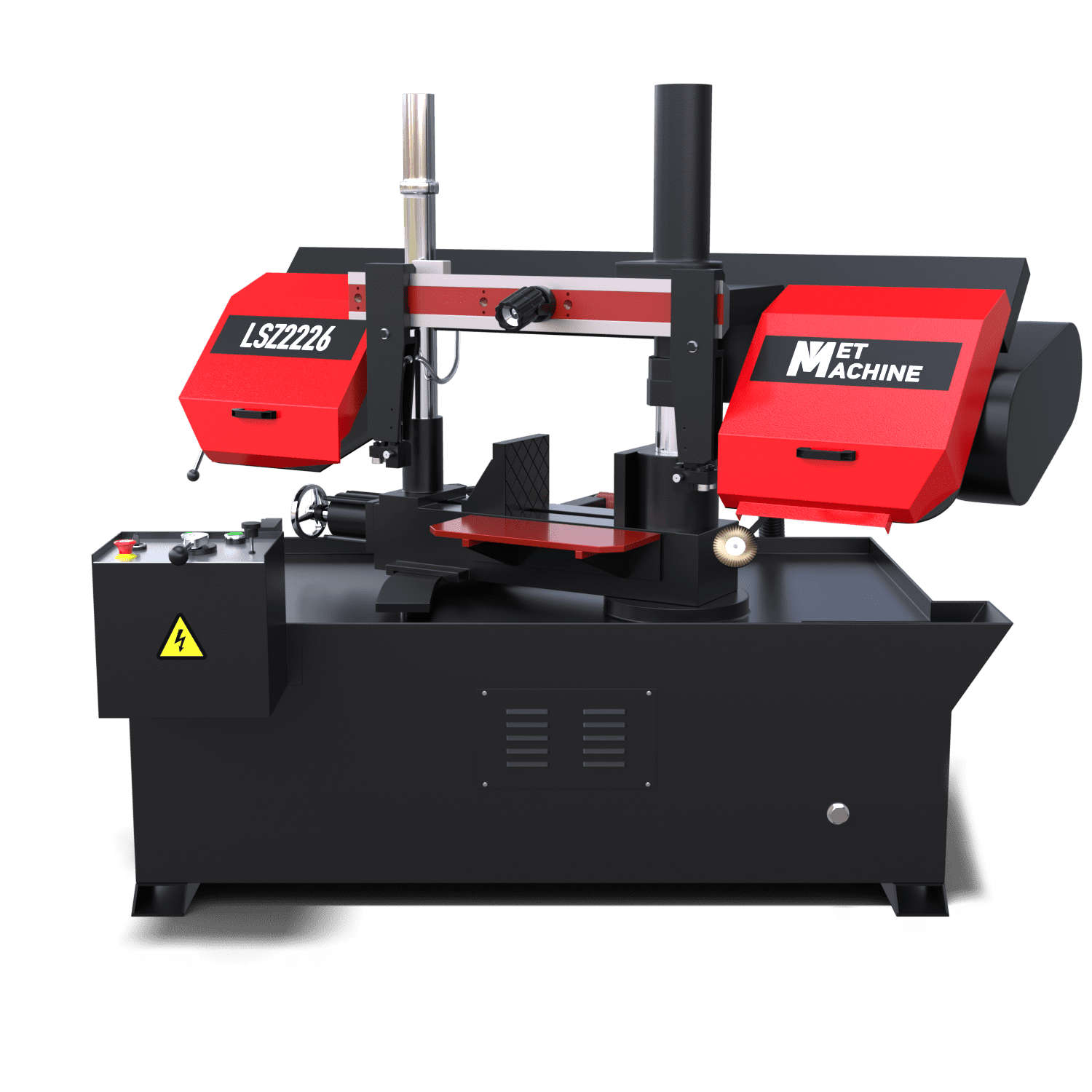 Полуавтоматический ленточнопильный станок MetMachine LSZ2226 с поворотной рамой