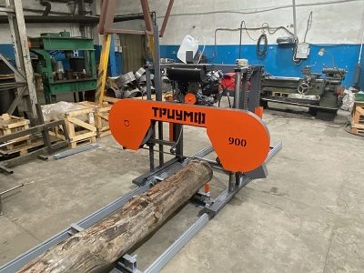 Ленточная бензиновая пилорама Триумф 900 13 л.с. (Honda)