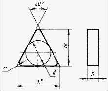 Пластина TNUN - 160408 ВОК71 трехгранная (01111) гладкая без отверстия Пластина TNUN - 160408 ВОК71 трехгранная (01111) гладкая без отверстия