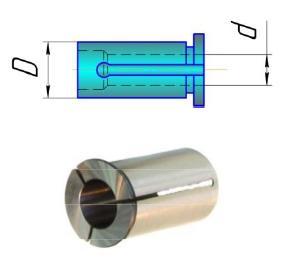 Цанга-втулка d 10,5х25мм (6151-7044/2)
