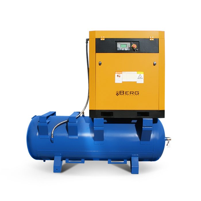 Винтовой компрессор BERG ВК-15Р-500 на ресивере Винтовой компрессор BERG ВК-15Р-500 на ресивере