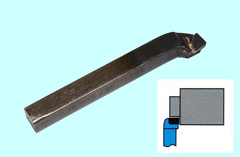 Резец Подрезной отогнутый 8х8х80 Т15К6 левый DIN 4977