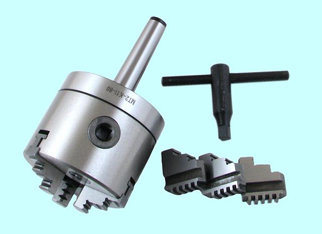 Патрон токарный d 125 мм 3-х кулачковый с хвостовиком КМ5 кулачки К11 Патрон токарный d 125 мм 3-х кулачковый с хвостовиком КМ5 кулачки К11