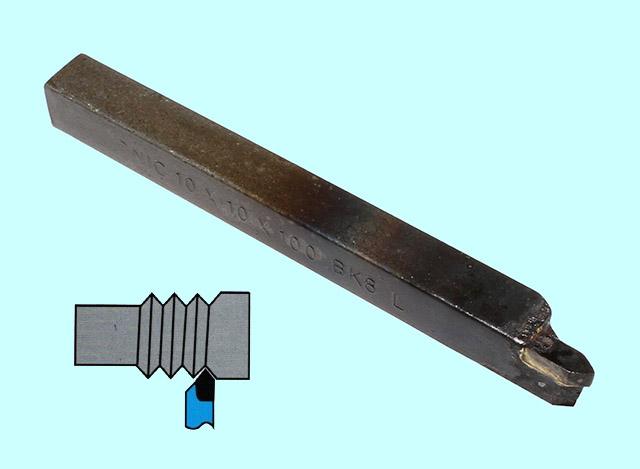 Резец Резьбовой 16х16х125 ВК8 для наружной резьбы левый DIN 282-60 Резец Резьбовой 16х16х125 ВК8 для наружной резьбы левый DIN 282-60