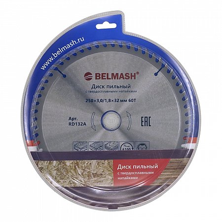 Диск пильный BELMASH 250x2,8/1,8x32/30; 40T