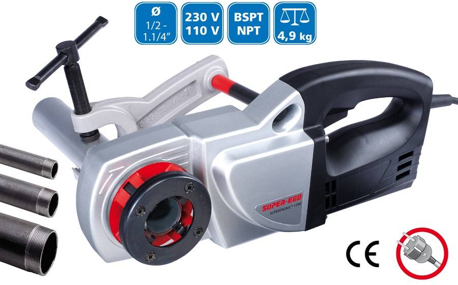 Клупп резьбонарезной электрический Super Ego SUPERTRONIC 1250