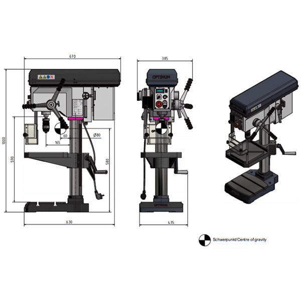 Сверлильный станок OPTIdrill B 24HV Сверлильный станок OPTIdrill B 24HV