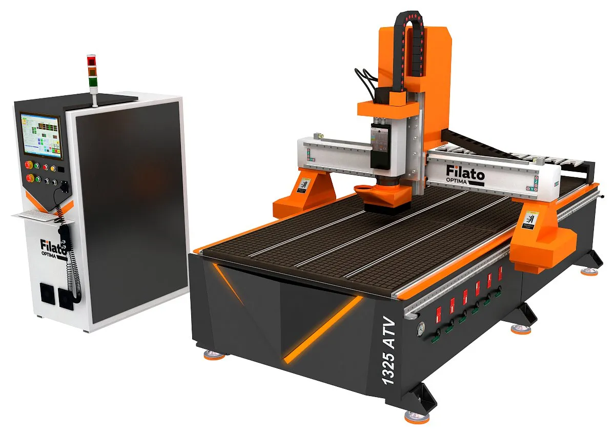 Фрезерно-гравировальный станок с ЧПУ Filato OPTIMA 1325 ATV Фрезерно-гравировальный станок с ЧПУ Filato OPTIMA 1325 ATV