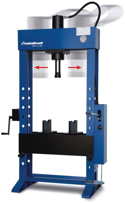 Пресс гидравлический с подвижным поршнем WPP 30 BK Metallkraft 4002030