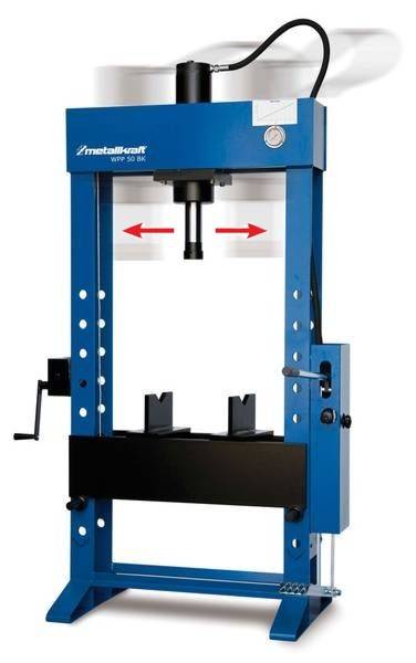 Пресс гидравлический с подвижным поршнем WPP 20 BK Metallkraft 4002020