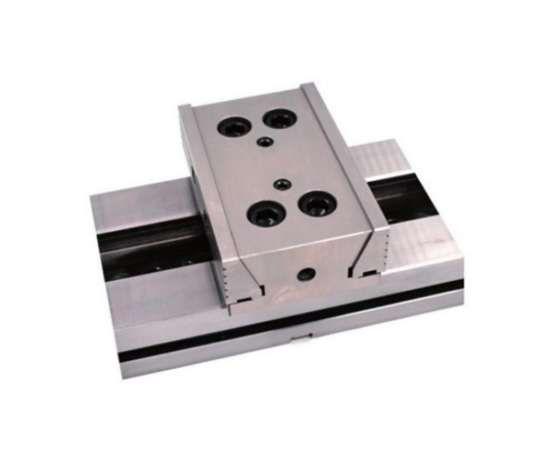 Неподвижный двойной блок свободных (раздельных) модульных тисков Zegyo ZQ84150-3 ширина губок 150 мм