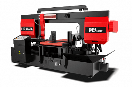 Полуавтоматический ленточнопильный станок с поворотной рамой MetMachine LSZ4040А Полуавтоматический ленточнопильный станок с поворотной рамой MetMachine LSZ4040А
