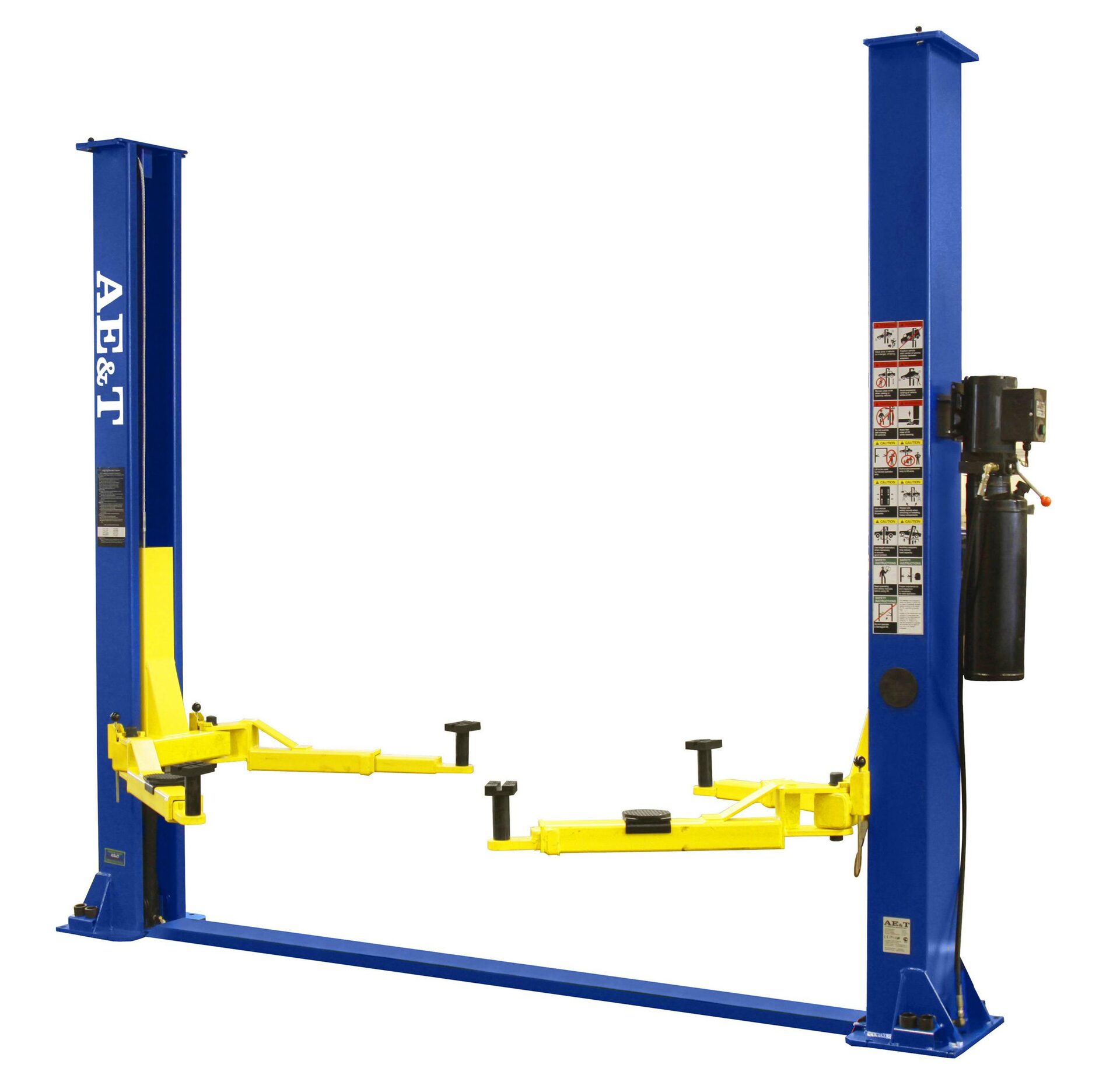 Подъемник двухстоечный AE&T T4, 4т, с нижней синхронизацией, 380В Подъемник двухстоечный AE&T T4, 4т, с нижней синхронизацией, 380В