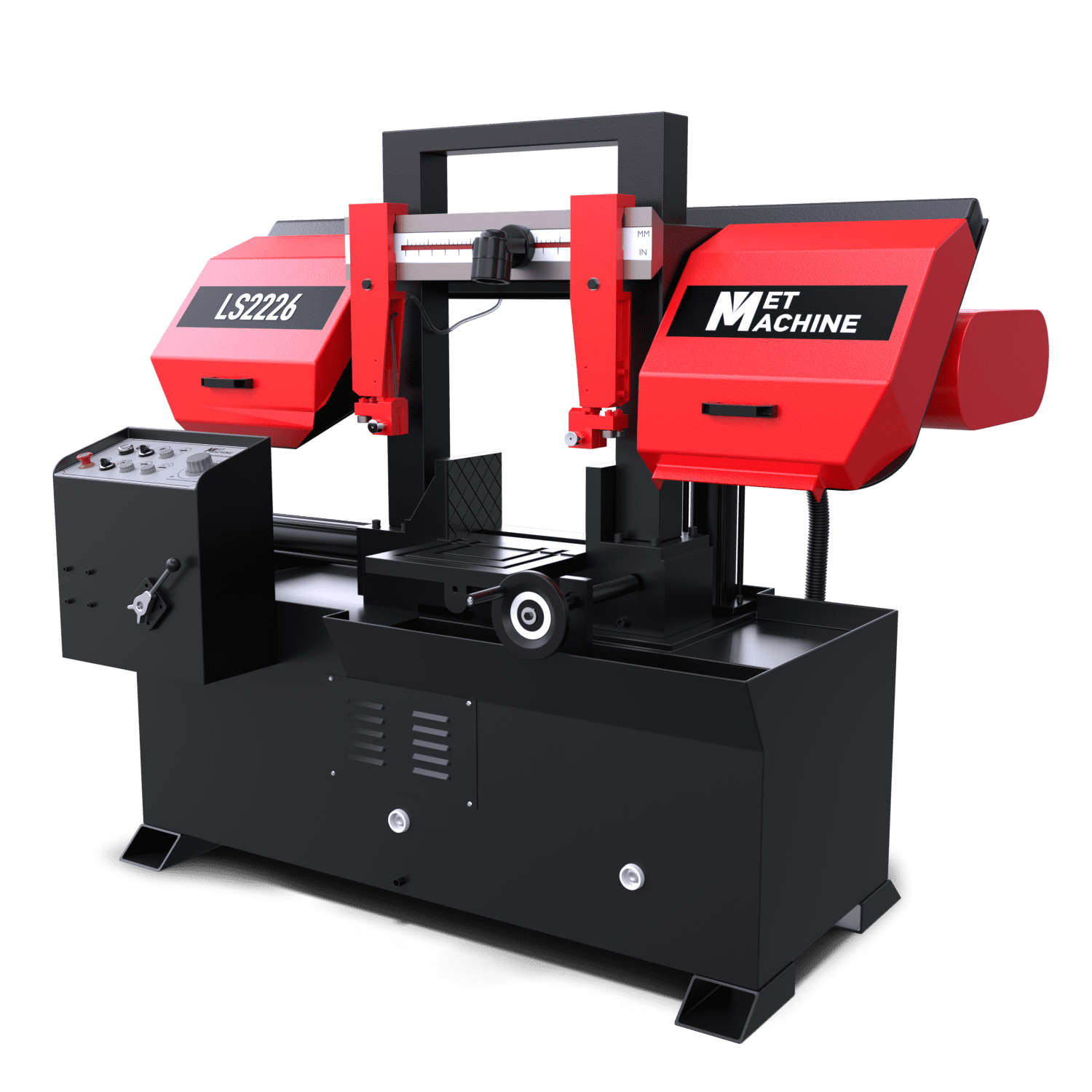 Полуавтоматический ленточнопильный станок MetMachine LS2226 Полуавтоматический ленточнопильный станок MetMachine LS2226