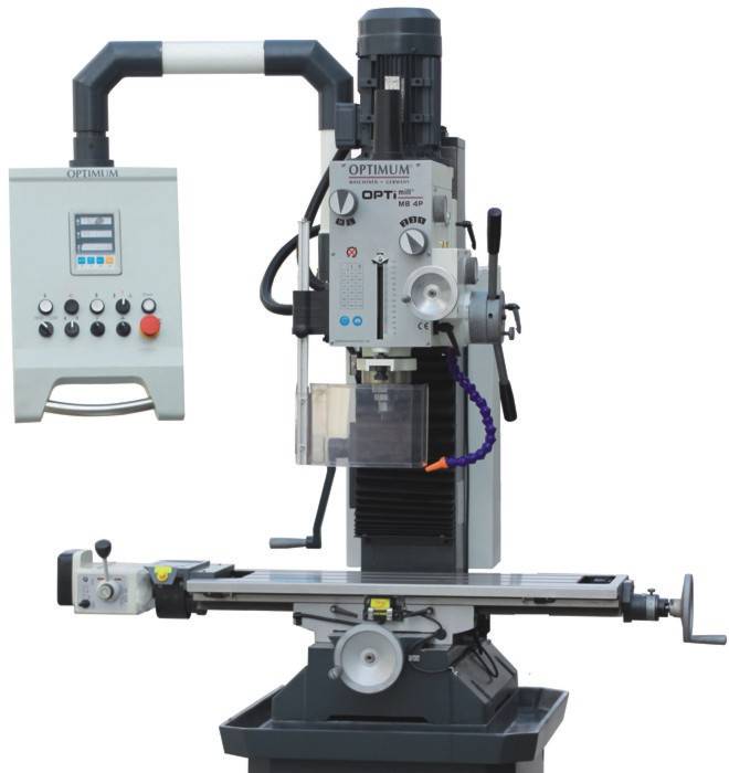 Настольный вертикально-фрезерный станок MB4P Optimum 3338460 Настольный вертикально-фрезерный станок MB4P Optimum 3338460