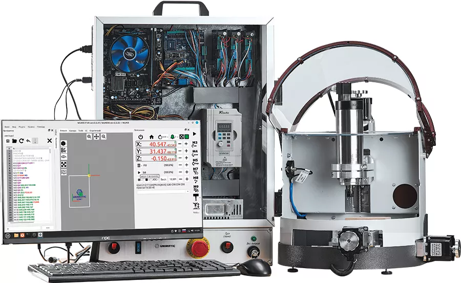 Станок фрезерный с числовым программным управлением «Униматик ЮМ-Ф»