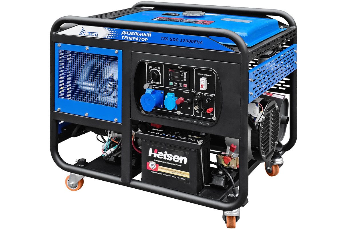 Портативный дизельный генератор ТСС SDG 12000EHA