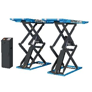 Подъёмник ножничный короткий напольный г/п 3500 кг. KRW350SF/220_blue