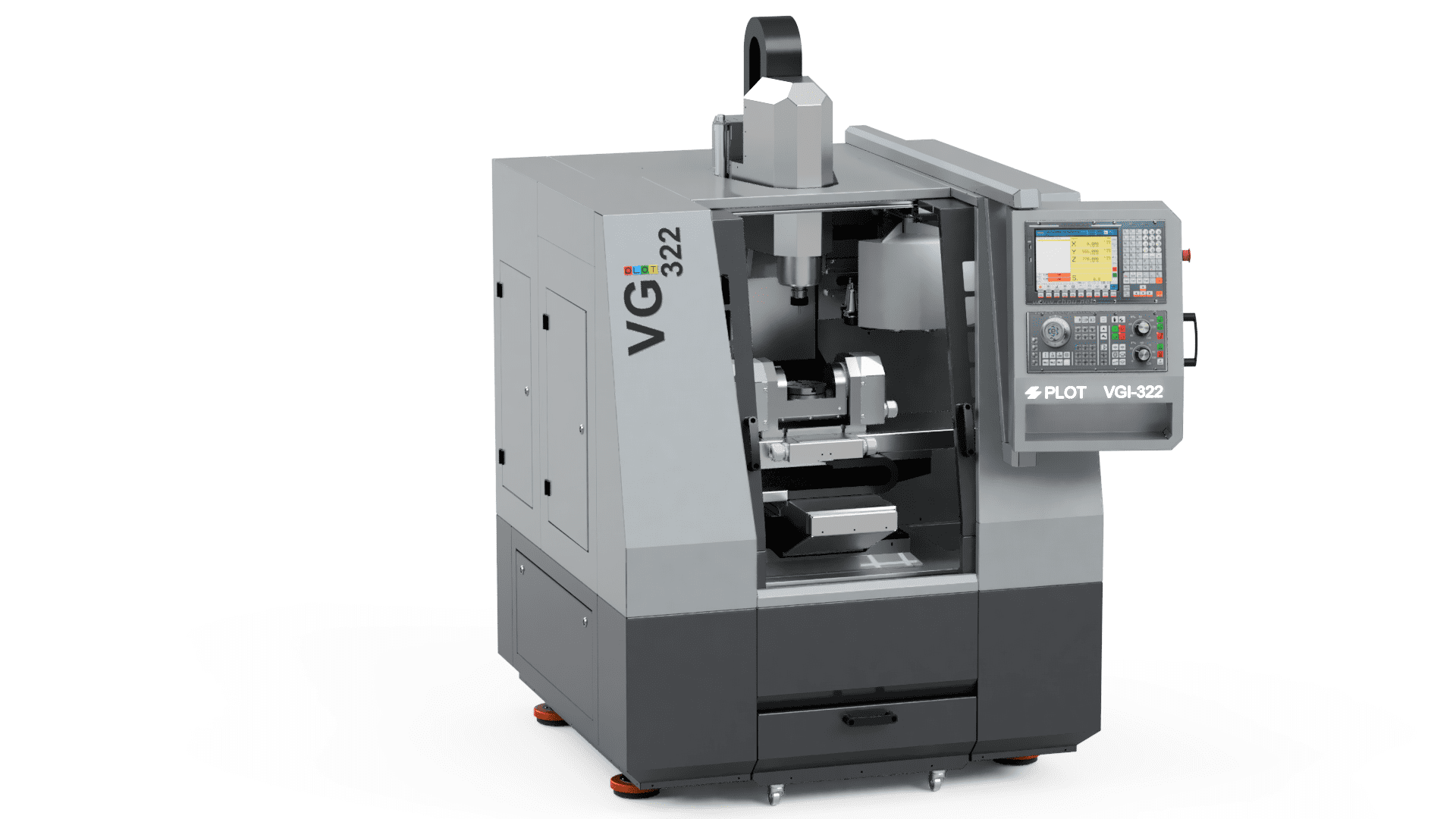 Вертикально-фрезерный обрабатывающий центр с ЧПУ PLOT VGI-322