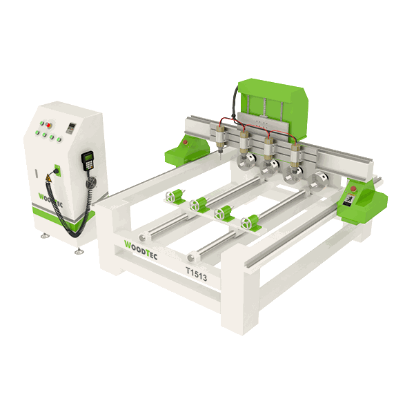 Фрезерно-гравировальный станок с ЧПУ WoodTec T-1513х4 Фрезерно-гравировальный станок с ЧПУ WoodTec T-1513х4
