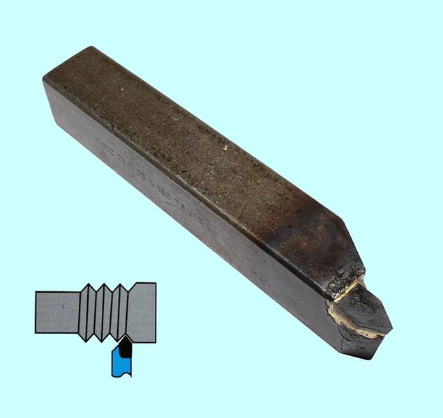 Резец Резьбовой 20х20х140 Т15К6 для наружной резьбы левый DIN 282-60 Резец Резьбовой 20х20х140 Т15К6 для наружной резьбы левый DIN 282-60