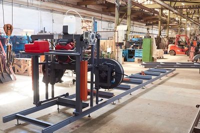 Ленточная бензиновая пилорама Триумф 900 21 л.с. (Honda)