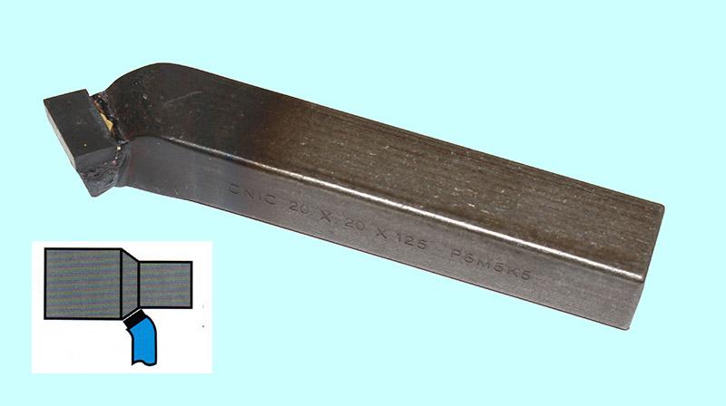 Резец Проходной отогнутый 20х20х125 Р6М5К5 DIN 4972