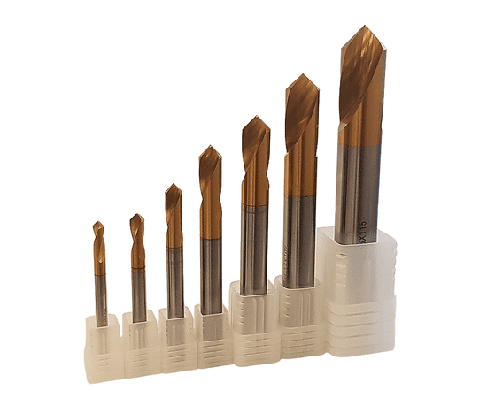 Partner Набор сверл центровочных, 8шт, HSS Co8, TiN, d=4,5,6,8,10,12,16мм (Серия 321) Partner Набор сверл центровочных, 8шт, HSS Co8, TiN, d=4,5,6,8,10,12,16мм (Серия 321)