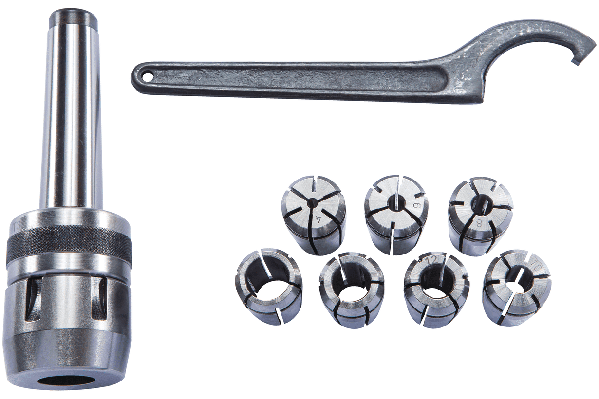 Цанговый патрон Jet МК-3/ER40 с набором из 7 цанг: 4,6,8,10,12,14,16 мм ITA10037