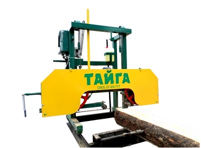 Пилорама ленточная Тайга Т-3 + Усиленный рельсовый путь