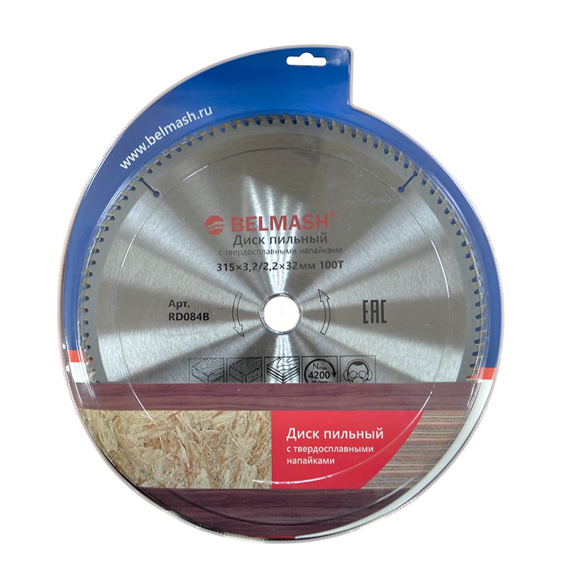 Диск пильный Белмаш 315х3,4/2,2х32ММ 100Т