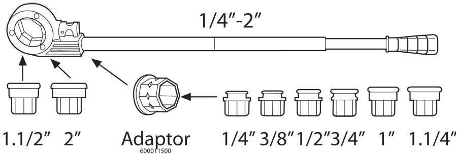 Ручной клупп Super Ego Professional 600 BSPT-R 1/2-2"