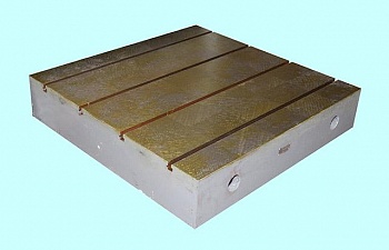 Плита чугунная 1000х 750мм монтажная шаброванная кл. точн.2 с продольными Т-образ. пазами